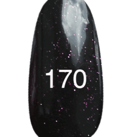 Gellac n. 170 (nero con glitter porpora) 12 ml.