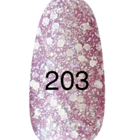 Gellac n. 203 (lilla con glitter di diverse dimensioni) 12 ml.