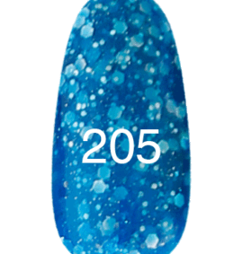 Gellac n. 205 (azzurro con glitter olografico) 8 ml.