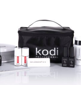 Set per rivestimento unghie gellac Kodi in borsa cosmetica "Premium"